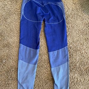Like New Gymshark Turbo Seamless Blue Leggings